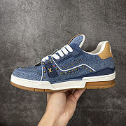 LV Trainer Sneaker faded denim - 4