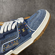 LV Trainer Sneaker faded denim - 3