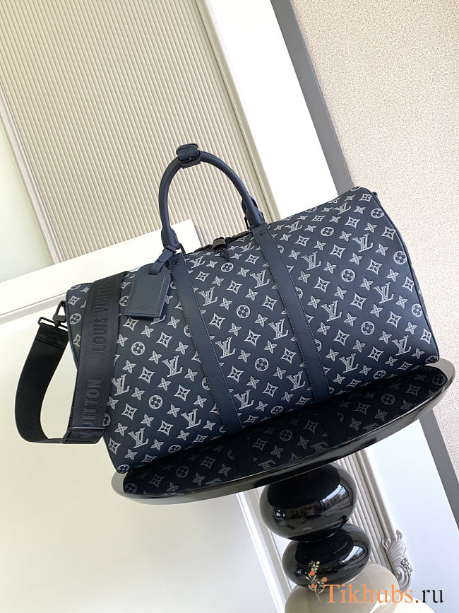 Louis Vuitton Keepall Bandoulière 50 Shadow Blue 50x29x23cm - 1
