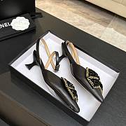 Chanel Bead Bow Slingback Heels - 6