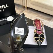 Chanel Bead Bow Slingback Heels - 3