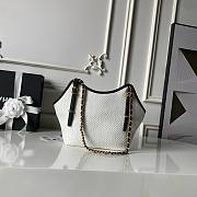 Chanel Raffia Small Shopping White Bag 20×28×7cm - 5
