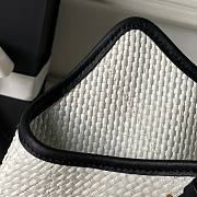 Chanel Raffia Small Shopping White Bag 20×28×7cm - 2
