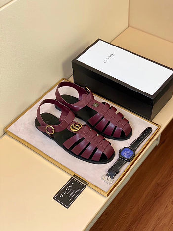 Gucci Fisherman Red Sandals