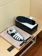 Gucci Fisherman White Sandals - 6