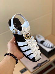 Gucci Fisherman White Sandals - 5