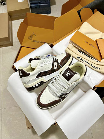Louis Vuitton LV Trainer Brown White Sneaker