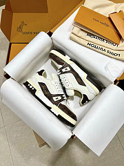 Louis Vuitton LV Trainer Brown White Sneaker - 5