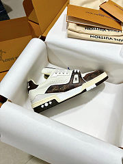Louis Vuitton LV Trainer Brown White Sneaker - 2