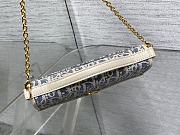 Christian Dior Oblique Chambray 30 Montaigne Cigale Pouch 20.5x11x5cm - 5