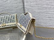 Christian Dior Oblique Chambray 30 Montaigne Cigale Pouch 20.5x11x5cm - 2