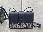 Dior 30 Montaigne Oblique Jacquard Flap Bag 24×17×8cm - 1