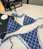Gucci GG Monogram Blue Bikini - 4