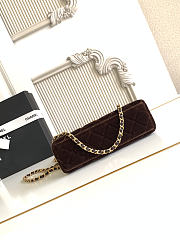 Chanel 24A Velvet Kelly Bag 13x19x7cm - 6