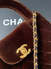 Chanel 24A Velvet Kelly Bag 13x19x7cm - 3