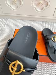 Hermès Miss Black Sandal  - 5