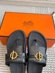 Hermès Miss Black Sandal  - 2