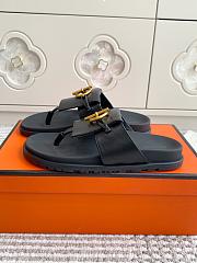 Hermès Miss Black Sandal  - 4