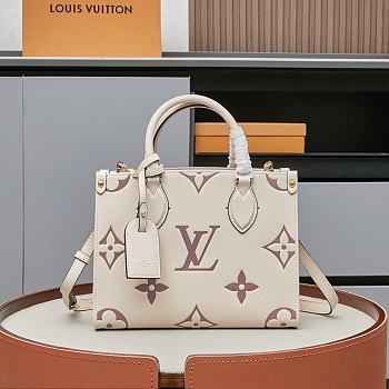  Louis Vuitton OnTheGo Bicolor Monogram Empreinte 25.0x1.0x19.0cm