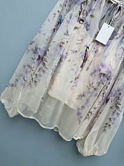  Zimmermann Mae Floral Bird Print Blouse and Shorts Set - 6