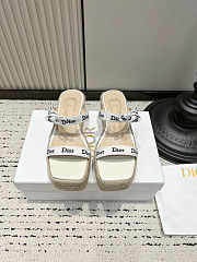  Dior Platform Wedge Sandals - 4