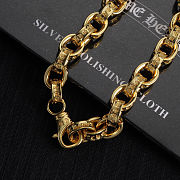 Chrome Hearts Heart Gold Bracelet - 6