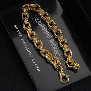 Chrome Hearts Heart Gold Bracelet - 4