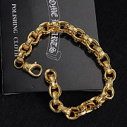 Chrome Hearts Heart Gold Bracelet - 2