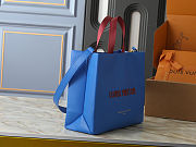 Louis Vuitton Mini Shopper Blue Tote 35x28x13cm - 4