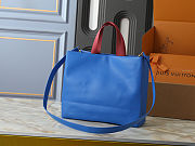 Louis Vuitton Mini Shopper Blue Tote 35x28x13cm - 2