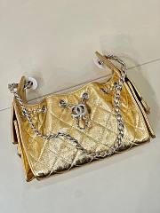 Chanel 25 Mini Bag Gold Metallic Caviar  - 3