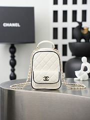  Chanel Mini Black White Backpack 18x13x9cm - 1