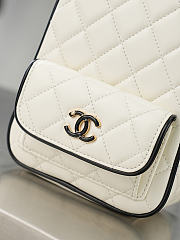  Chanel Mini Black White Backpack 18x13x9cm - 5