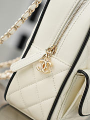  Chanel Mini Black White Backpack 18x13x9cm - 4