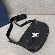  Dior Saddle Messenger Black Bag 24x16.5x5.5cm - 4