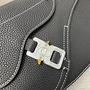  Dior Saddle Messenger Black Bag 24x16.5x5.5cm - 3
