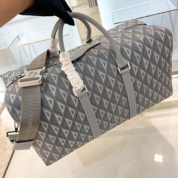 Dior Lingot 50 Duffle Grey Bag 50x25x21.5cm