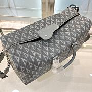 Dior Lingot 50 Duffle Grey Bag 50x25x21.5cm - 4
