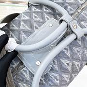 Dior Lingot 50 Duffle Grey Bag 50x25x21.5cm - 2