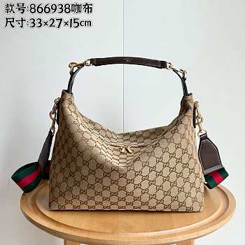 Gucci Brera Medium Hobo Bag 33x27x15cm