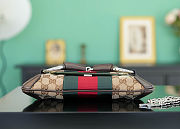 Gucci Horsebit Chain Small Shoulder Bag Beige 11.5x27x5cm - 4