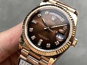 Rolex Day-Date 40 Chocolate Diamond Dial – Everose Gold - 6