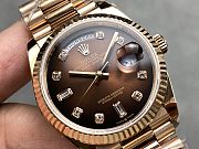 Rolex Day-Date 40 Chocolate Diamond Dial – Everose Gold - 3