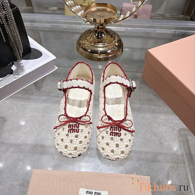 Miu Miu crochet ballerinas - 1