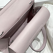 Hermes Halzan 25 Mauve Pale Clemence Bag 25x7.9x17cm - 2