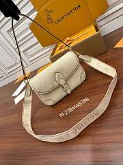 Louis Vuitton Diane Satchel Bag Cream 23x16x8.5cm - 1