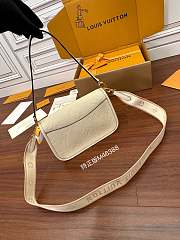 Louis Vuitton Diane Satchel Bag Cream 23x16x8.5cm - 6