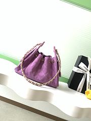 Chanel 25 Mini Violet Handbag 20x22x12.5cm - 5