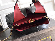 CHANEL Métiers d'art Calfskin Chic Lady Shopping Bag Black 32×32×11cm - 4