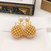 Dior Taribales earrings old-Tone Metal and White Resin Pearls. - 6